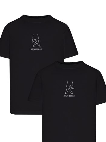 Zestaw koszulek dla par z haftowaną datą rzymską